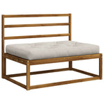 Pallet ülőpárna VIANEN 100% poliészter Fehér 120 x 60 x 12 cm 2
