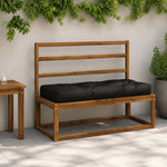 Pallet ülőpárna VIANEN 100% poliészter Fekete 120 x 50 x 12 cm