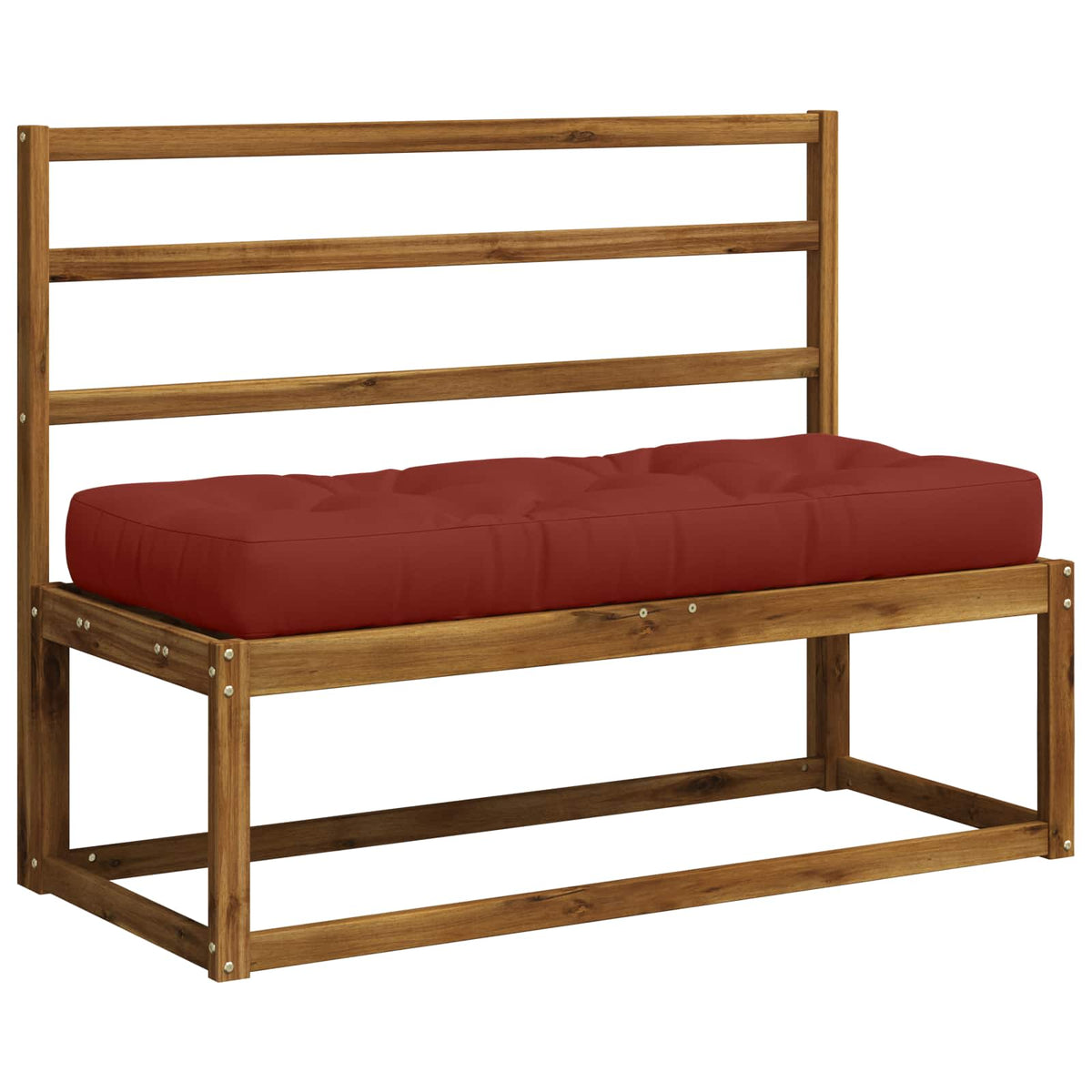 Pallet ülőpárna VIANEN 100% poliészter Piros 120 x 50 x 12 cm 2