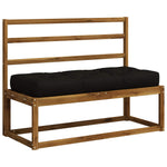 Pallet ülőpárna VIANEN 100% poliészter Fekete 120 x 40 x 12 cm 2