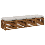 Ülőpárnák VIANEN 4 db 100% poliészter Fehér 60 x 60 x 12 cm 3