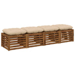 Ülőpárnák VIANEN 4 db 100% poliészter Krémszínű 60 x 60 x 12 cm 3
