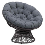 Papasan szék párna VIANEN 100% poliészter Kék Ø 130 x 12 cm 3