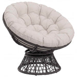 Papasan szék párna VIANEN 100% poliészter Fehér Ø 120 x 12 cm 3