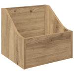 LP lemez doboz 2 db Kézműves Tölgy 37 x 33 x 32 cm Szerelt Fa 4