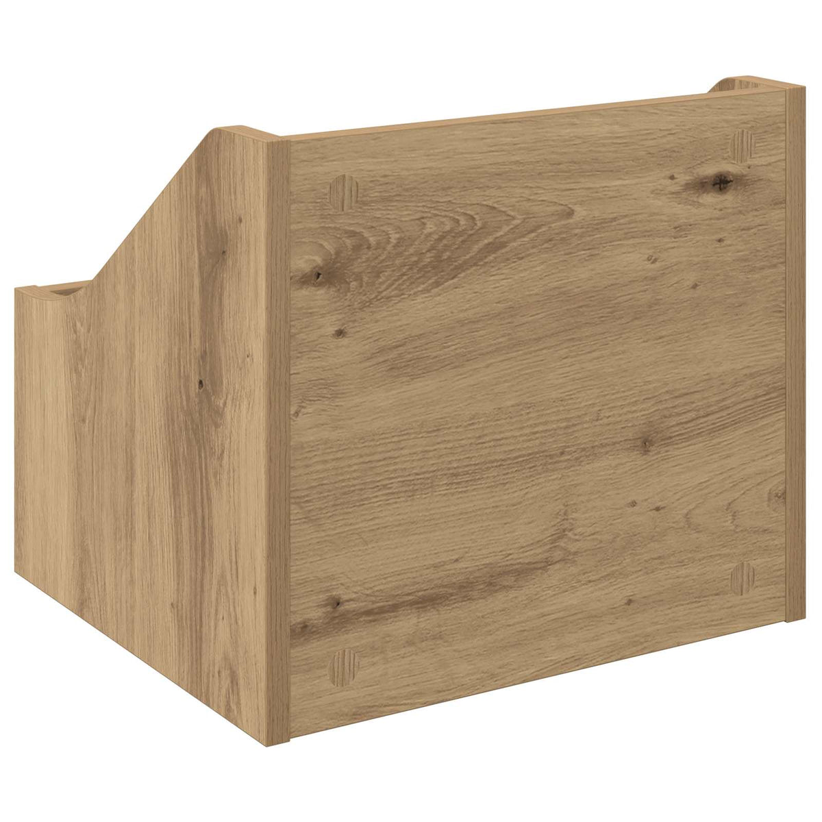 LP lemez doboz 2 db Kézműves Tölgy 37 x 33 x 32 cm Szerelt Fa 7