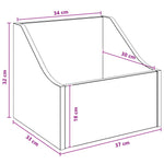 LP lemez doboz 2 db Kézműves Tölgy 37 x 33 x 32 cm Szerelt Fa 9