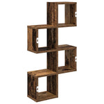 Falpolc Falra szerelhető Antik Fa 39 x 15 x 76 cm Szerelt Fa 6