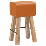 Bárszék 2 db Barna 44 x 33 x 74 cm Valódi Bőr 6