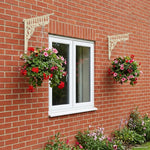 Fal polc tartók 12 db Antik fehér 27.5 x 23 x 4 cm Acél 5