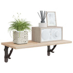 Fali polckonzolok 12 db antik barna 10 x 10 x 3 cm Acél 3