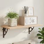 Fali polctartók 12 db Antik Barna 21 x 21 x 3.5 cm Acél