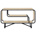 TV állvány 80 x 36 x 45 cm Sonoma Tölgy Szerelt Fa 2