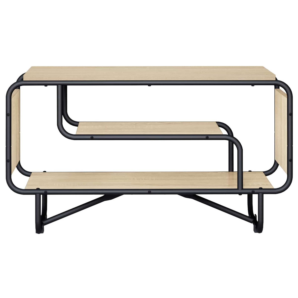 TV állvány 80 x 36 x 45 cm Sonoma Tölgy Szerelt Fa 2