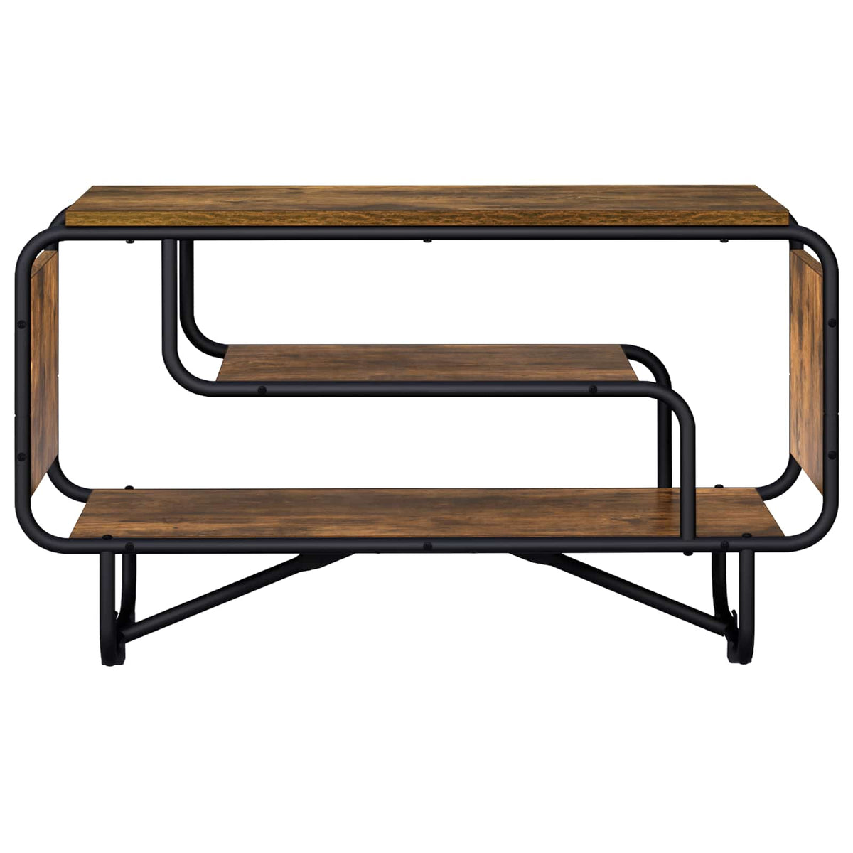 TV állvány 80 x 36 x 45 cm Füstös Tölgy Szerelt Fa 2