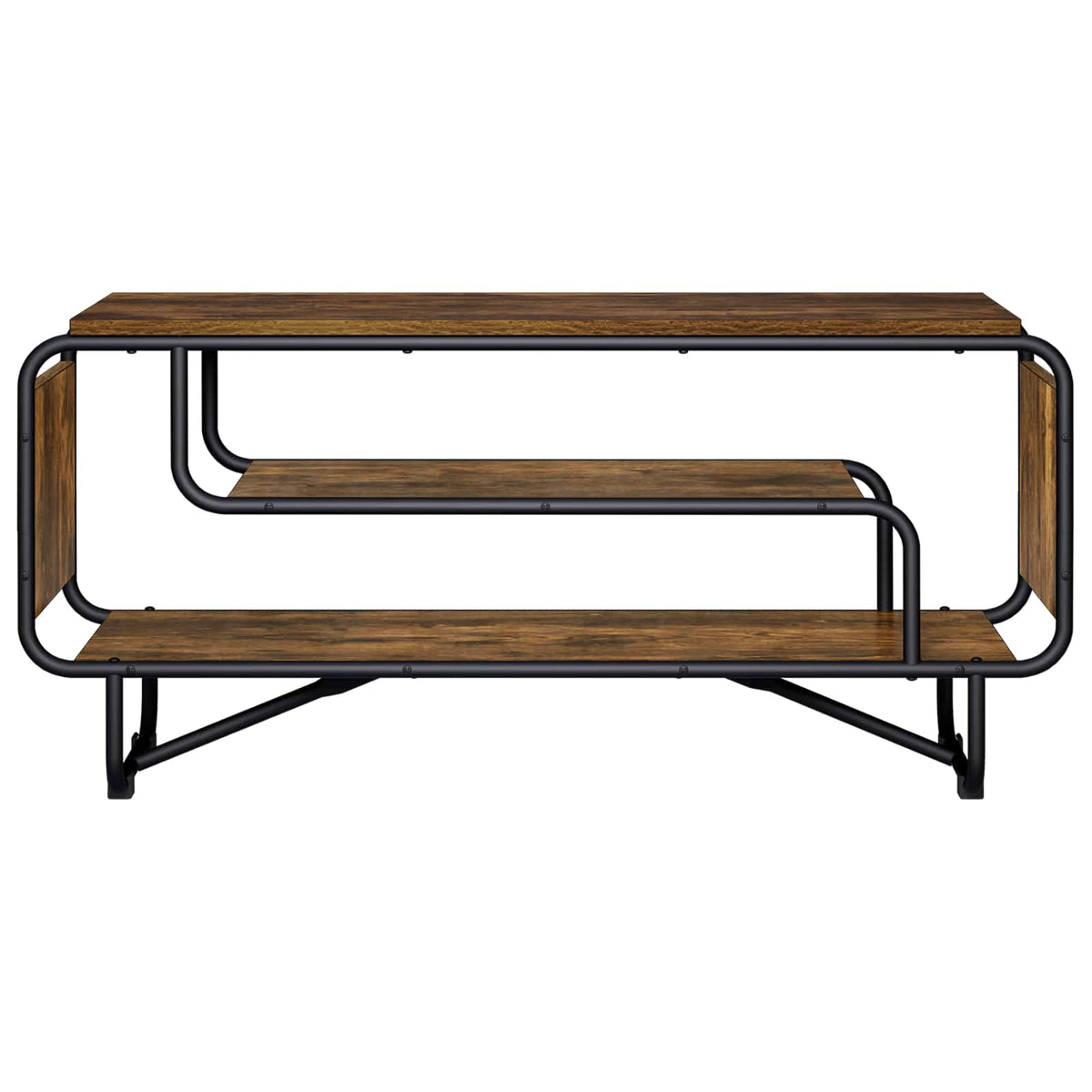TV állvány 98 x 36 x 45 cm Füstös Tölgy Szerelt Fa 2