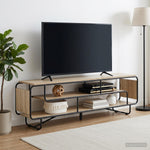 TV állvány 180 x 36 x 45 cm Sonoma Tölgy Szerelt Fa