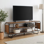 TV állvány 180 x 36 x 45 cm Antik Fa Szerelt Fa