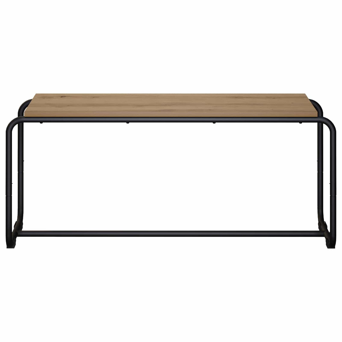 TV állvány 98 x 35,5 x 42 cm Kézműves Tölgy Szerelt Fa 2