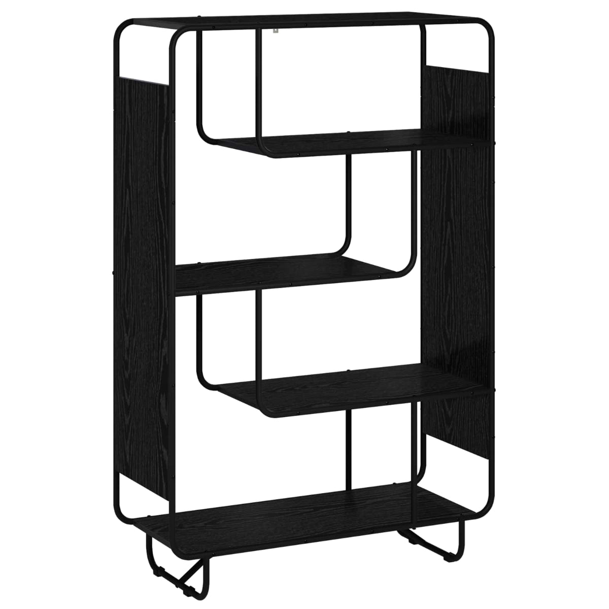 Magas komód Fekete Tölgy 93.5 x 37.5 x 144 cm Szerelt Fa