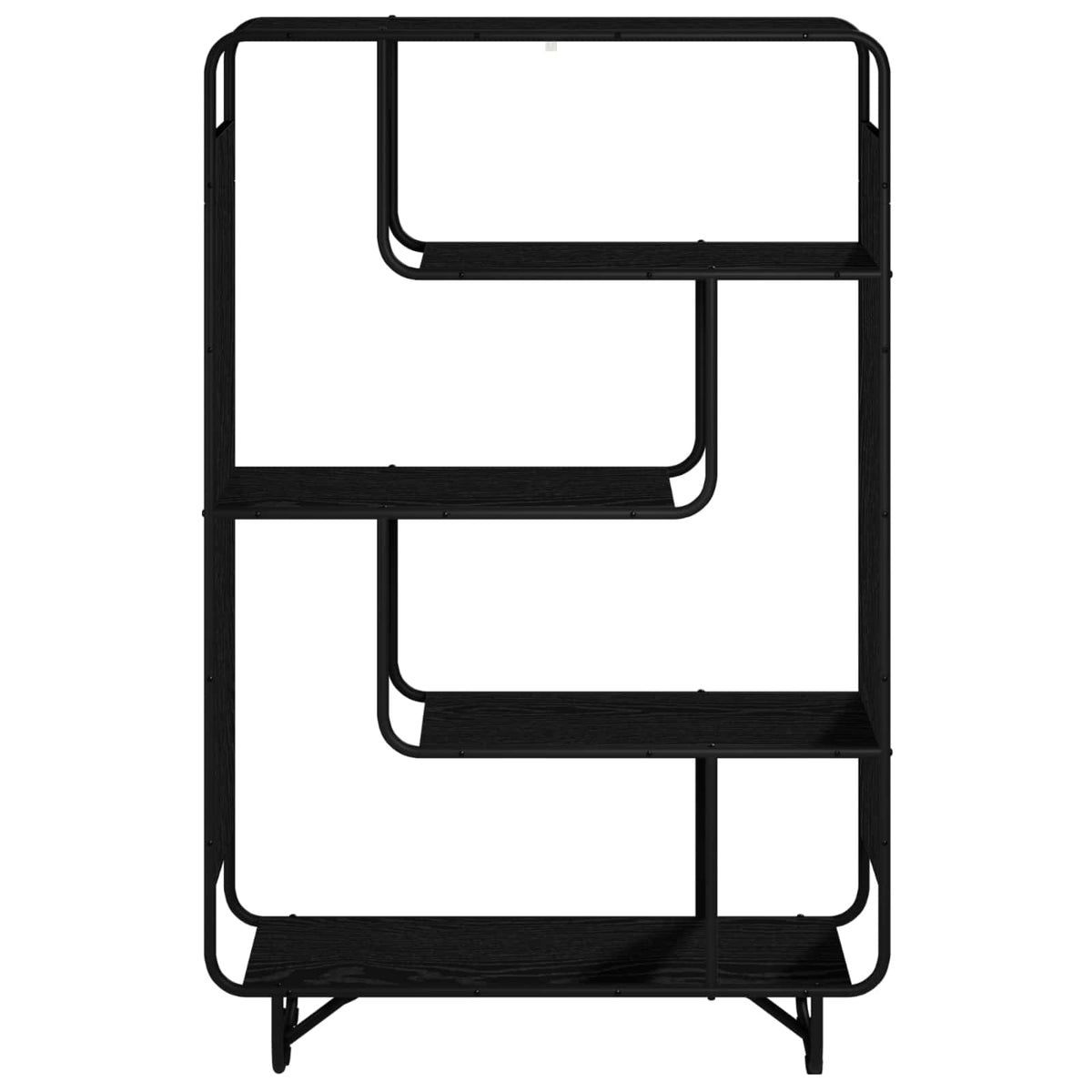Magas komód Fekete Tölgy 93.5 x 37.5 x 144 cm Szerelt Fa 2