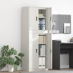 Tárolószekrény 2 db Fehér 60 x 40 x 175 cm Acél Zárolható