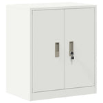 Tárolószekrény 2 db Fehér 60 x 40 x 175 cm Acél Zárolható 6