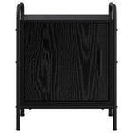 Éjjeliszekrény 2 db Fekete Tölgy 40 x 30 x 50 cm Szerelt Fa 5