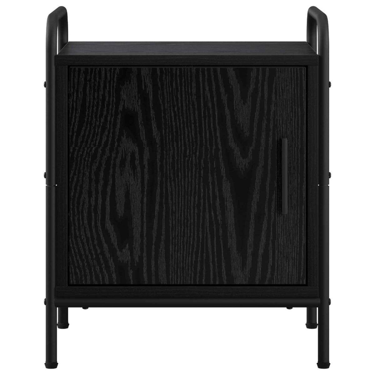 Éjjeliszekrény 2 db Fekete Tölgy 40 x 30 x 50 cm Szerelt Fa 5