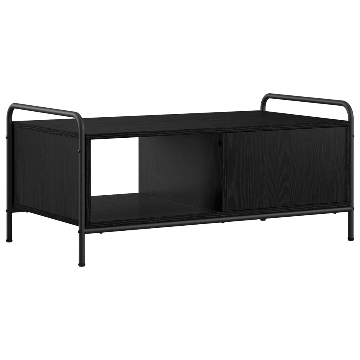 Dohányzóasztal Fekete Tölgy 90 x 49 x 41 cm Szerelt Fa 5