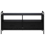 TV szekrény 67,5 x 33 x 50 cm Fekete Tölgy Szerelt Fa 4