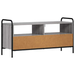 TV szekrény 67,5 x 33 x 50 cm Szürke Sonoma Szerelt Fa 6