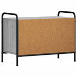 TV szekrény 133 x 33 x 50 cm Szürke Sonoma Szerelt Fa 6