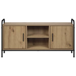 TV szekrény 99 x 33 x 50 cm Kézműves Tölgy Szerelt Fa 4