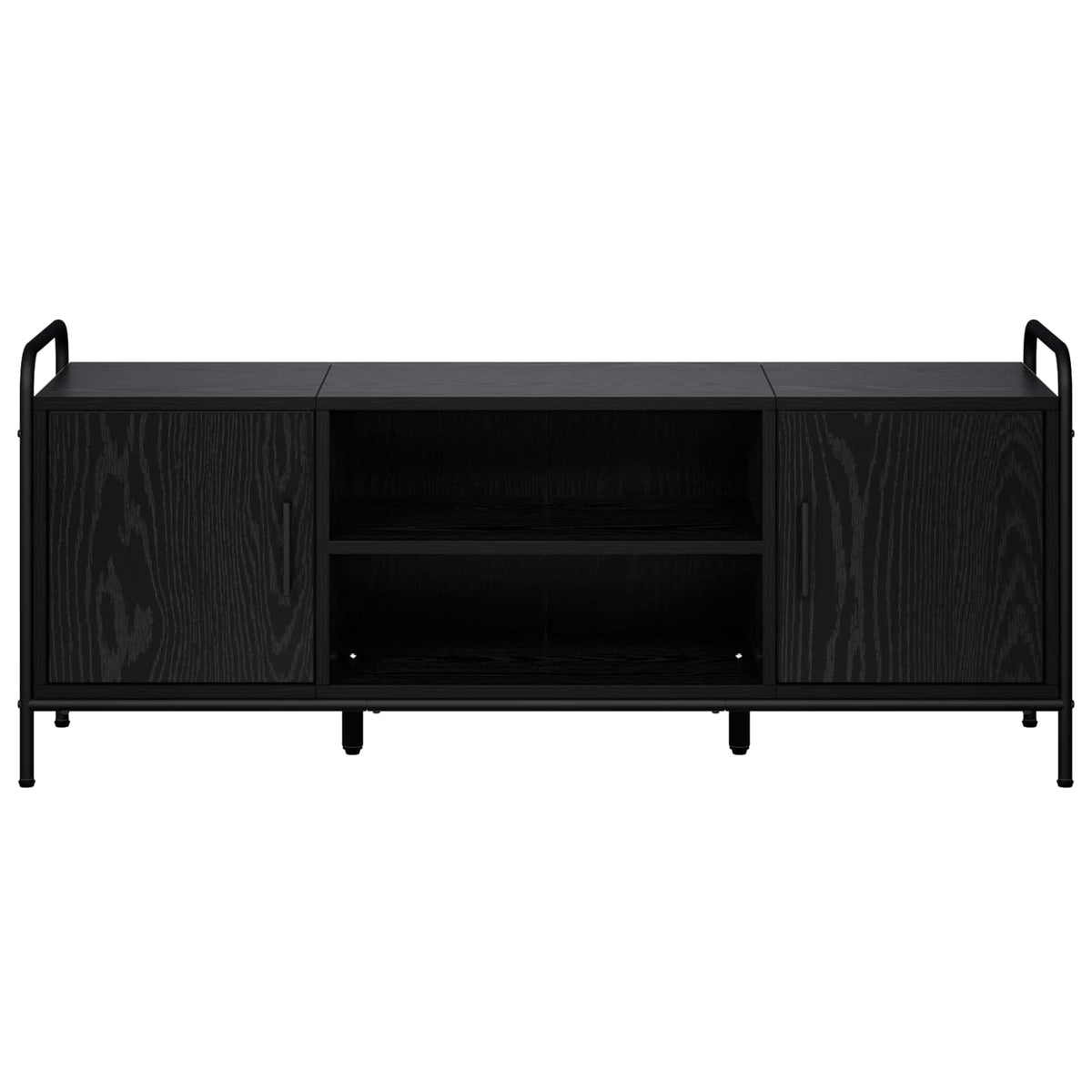 TV szekrény 119 x 33 x 50 cm Fekete Tölgy 4