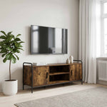 TV szekrény 119 x 33 x 50 cm Füstös Tölgy