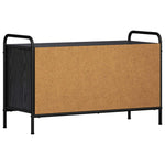 TV szekrény 79,5 x 33 x 50 cm Fekete Tölgy Szerelt Fa 5
