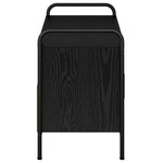TV szekrény 79,5 x 33 x 50 cm Fekete Tölgy Szerelt Fa 4