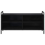 TV szekrény 140 x 39,5 x 50 cm Fekete Tölgy Szerelt Fa 3