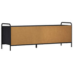 TV szekrény 140 x 39,5 x 50 cm Fekete Tölgy Szerelt Fa 5