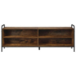 TV szekrény 140 x 39,5 x 50 cm Füstös Tölgy Szerelt Fa 3