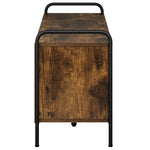 TV szekrény 140 x 39,5 x 50 cm Füstös Tölgy Szerelt Fa 4