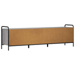 TV szekrény 140 x 39,5 x 50 cm Szürke Sonoma Szerelt Fa 5