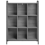 Könyvespolc 57 x 33 x 111 cm Szerelt Fa Szürke Sonoma 3