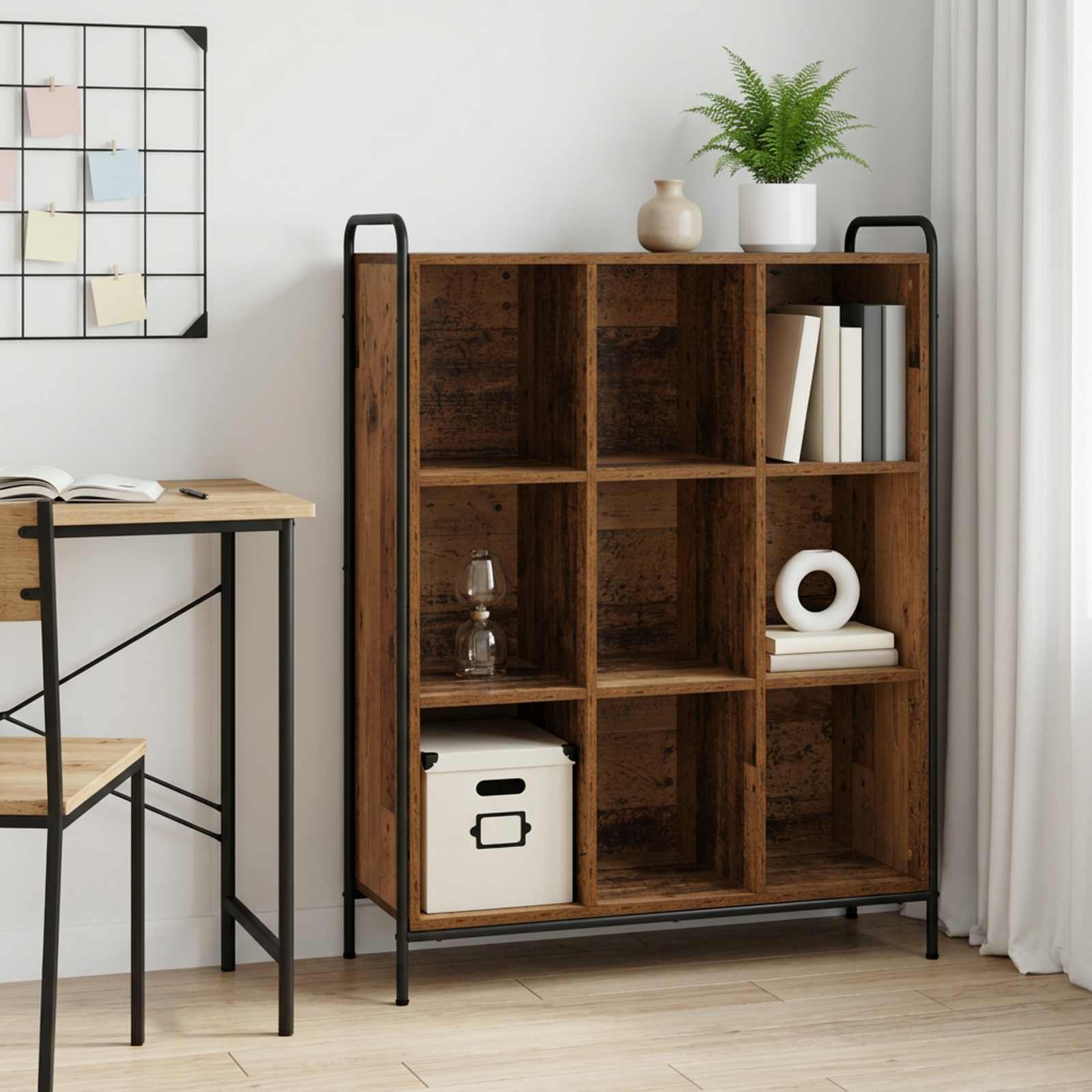 Könyvespolc 57 x 33 x 111 cm Szerelt Fa Antik Fa