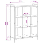 Könyvespolc 57 x 33 x 111 cm Szerelt Fa Kézműves Tölgy 8
