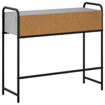 Konzolasztal Szürke Sonoma 90 x 33 x 80,5 cm Szerelt Fa 6