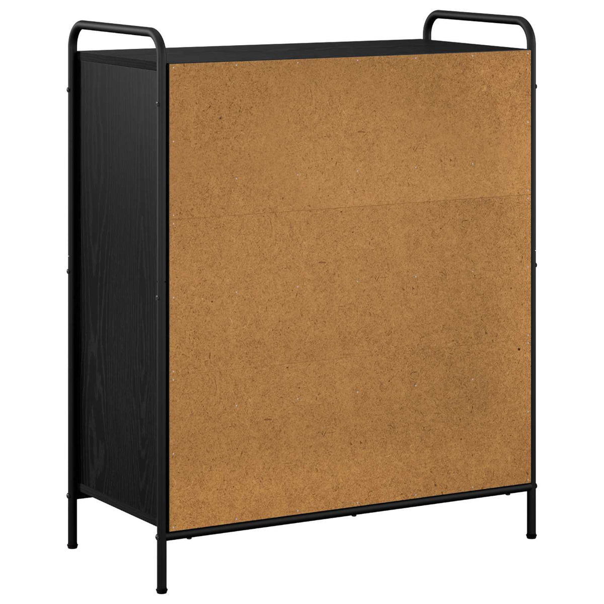 Cipőszekrény 76 x 36,5 x 93 cm Szerelt Fa Fekete Tölgy 5