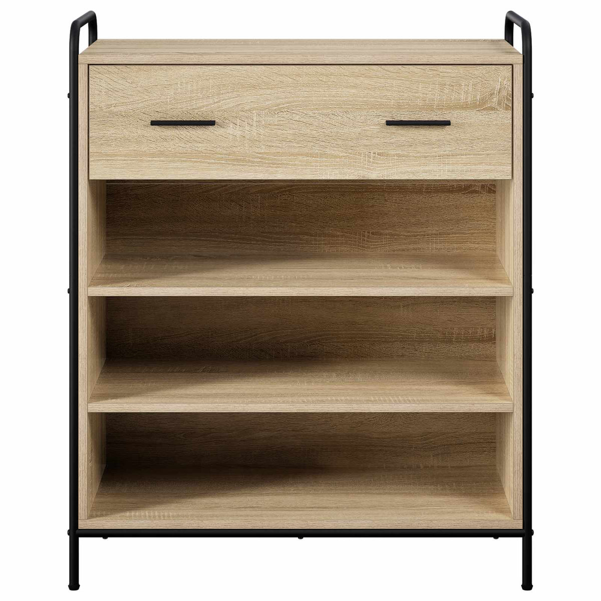Cipőszekrény 76 x 36,5 x 93 cm Szerelt Fa Sonoma Tölgy 4