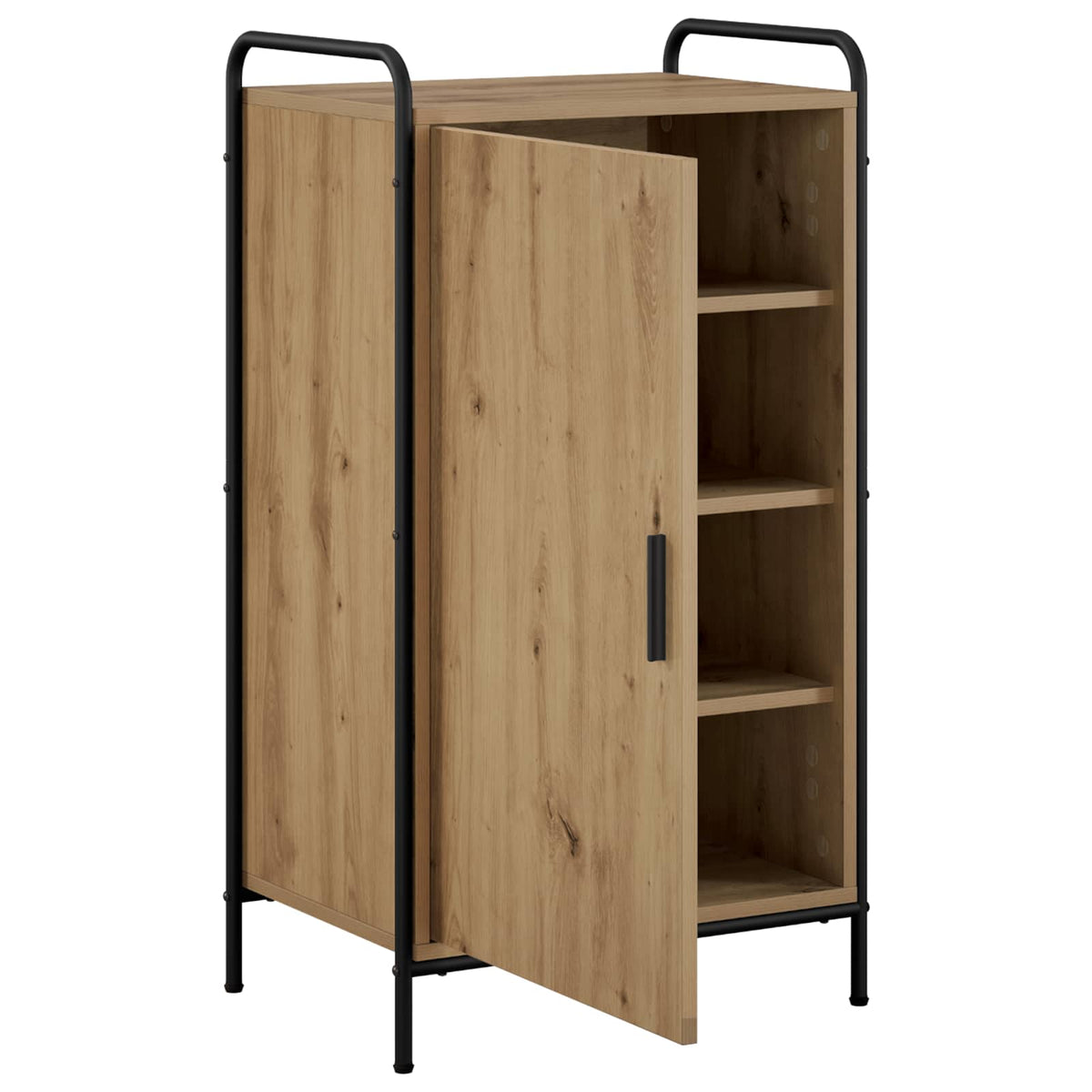 Cipőszekrény 51 x 36,5 x 93 cm Szerelt Fa Kézműves Tölgy 3